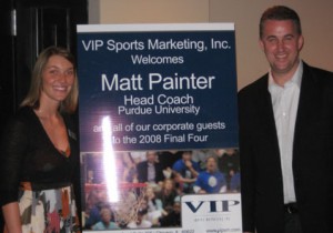 2008 Guest Speaker Coach Matt Painter with VIP Representative 